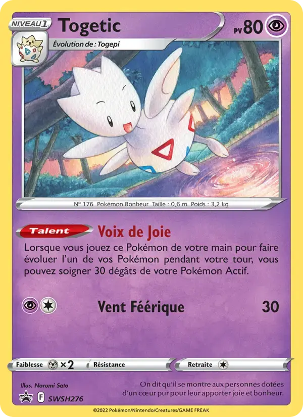Carte Pokémon Togetic #SWSH276 — Promos Épée et Bouclier