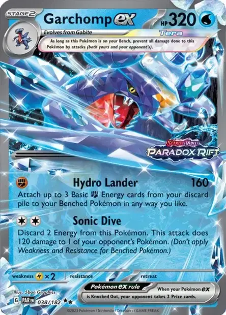 Carte Pokémon Carchacrok ex #038/182 — Jumbo