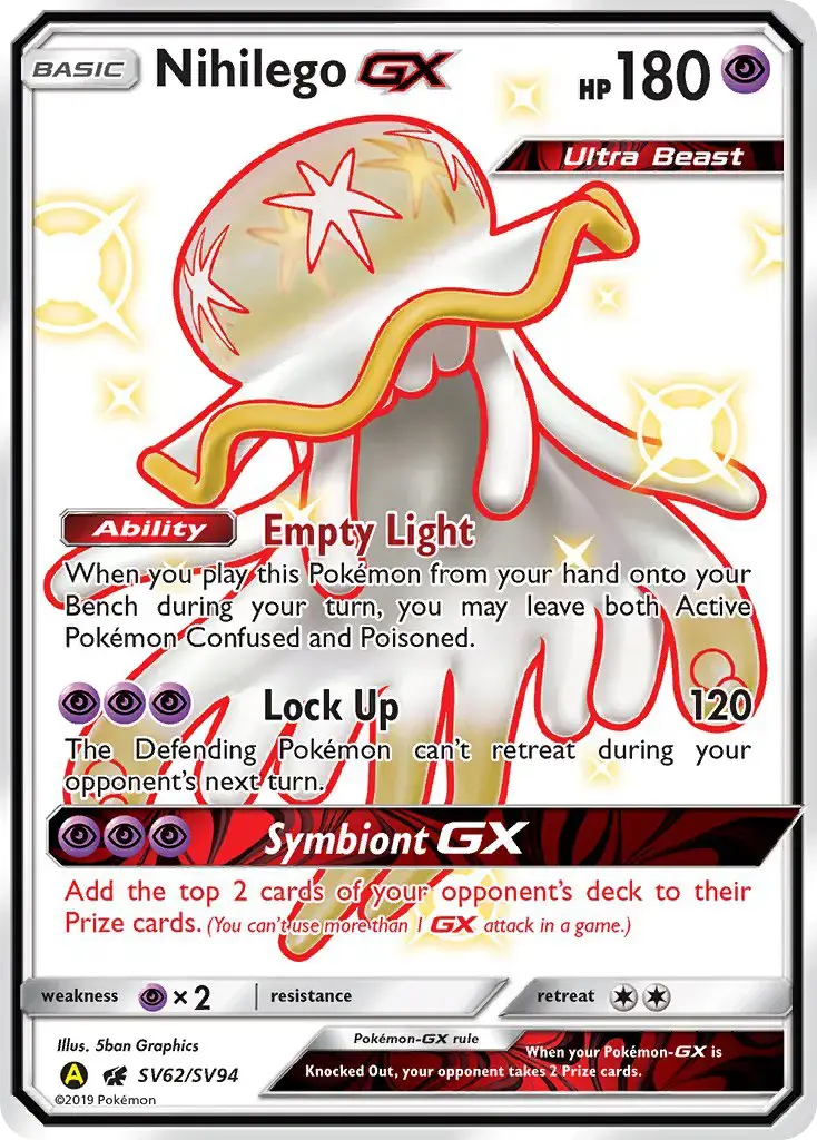 Nihilego-GX #SV62 — Hidden Fates