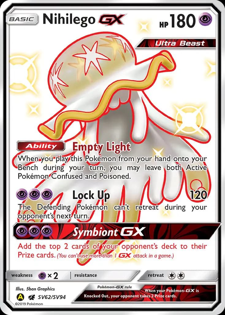 Nihilego-GX #SV62 — Hidden Fates
