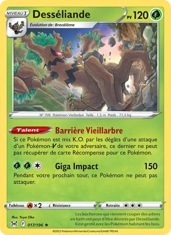 Carte Pokémon Desséliande #017 — Origine Perdue