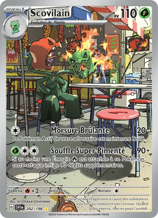 Carte Pokémon Scovilain #202 — Écarlate et Violet