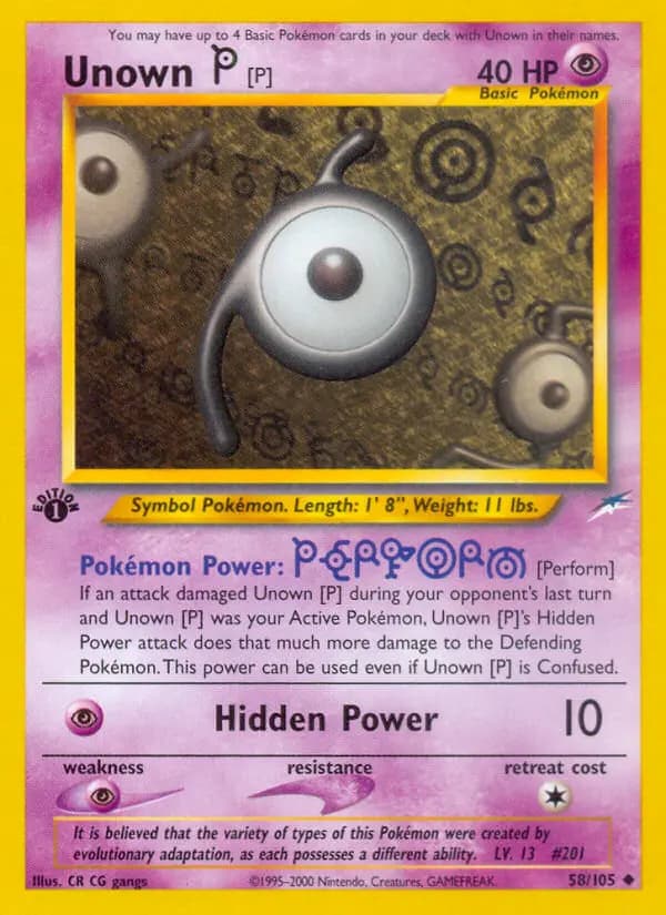 Unown [P] #58 — Neo Destiny