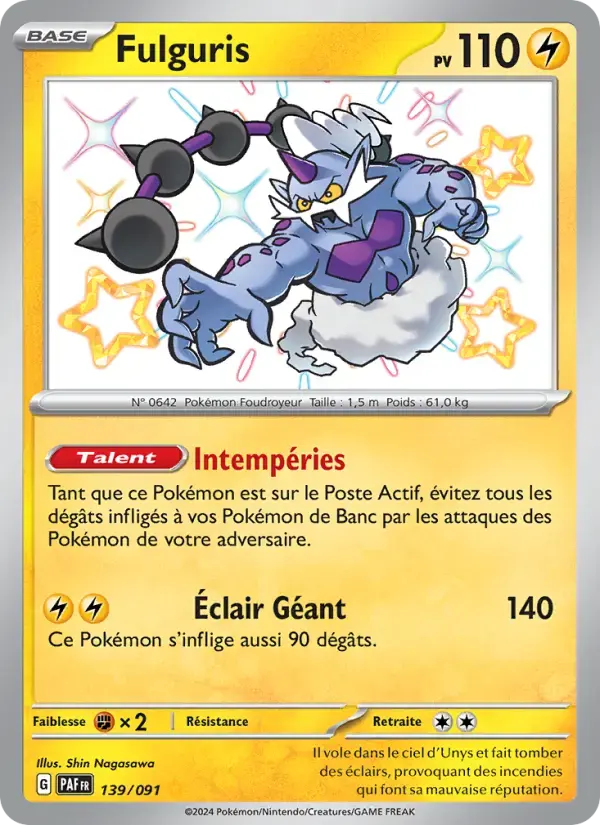 Carte Pokémon Fulguris #139 — Destinées de Paldea