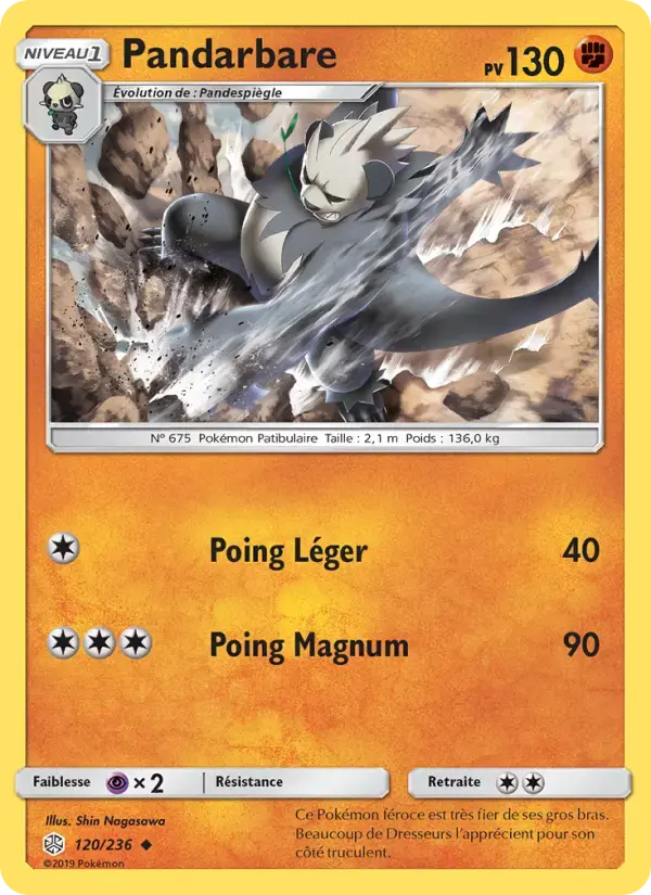 Carte Pokémon Pandarbare #120 — Éclipse Cosmique