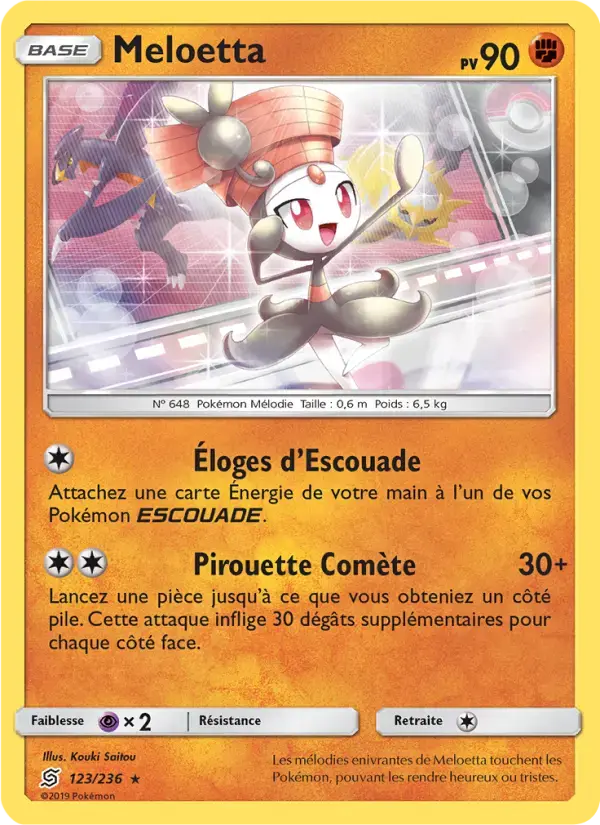 Carte Pokémon Meloetta #123 — Harmonie des Esprits