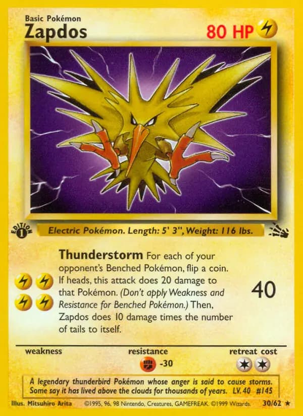 Zapdos #30 — Fossil