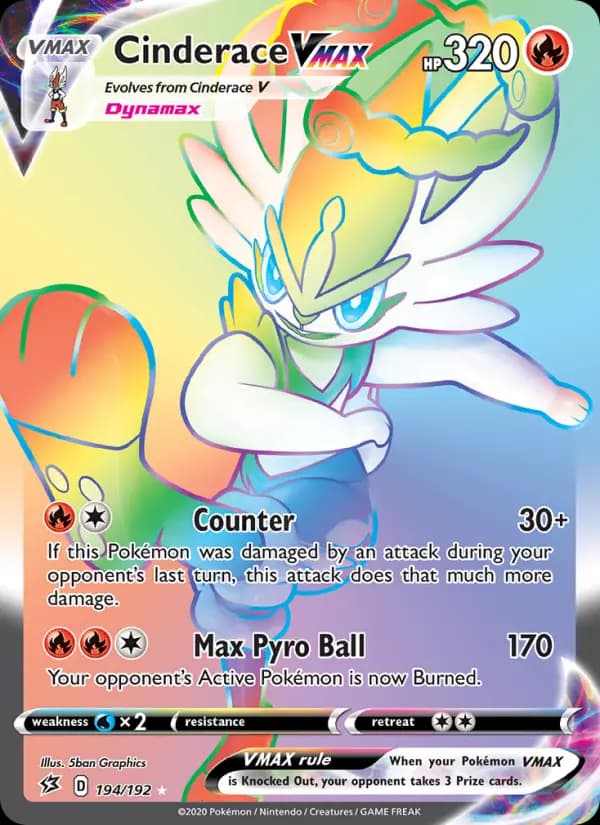 Cinderace VMAX #194 — Rebel Clash