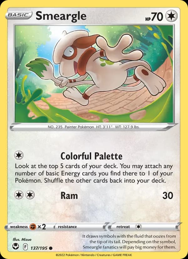 Smeargle #137 — Silver Tempest