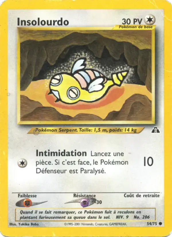 Carte Pokémon Insolourdo #54 — Neo Discovery