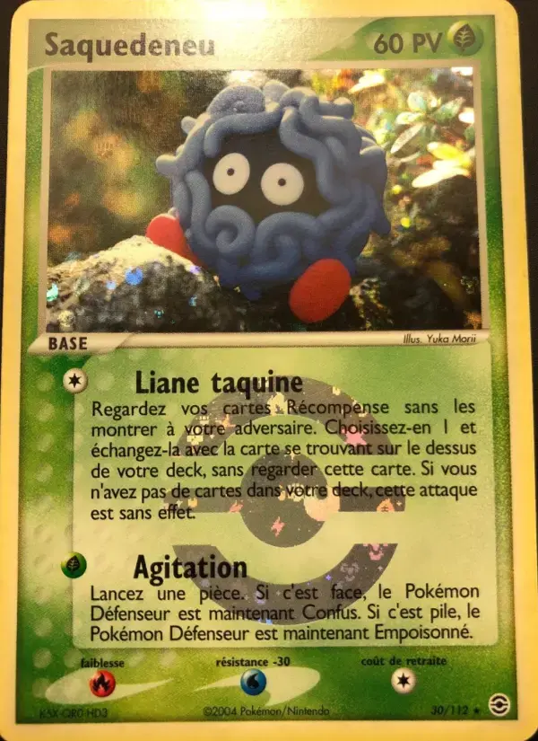 Carte Pokémon Saquedeneu #30 — Rouge Feu & Vert Feuille