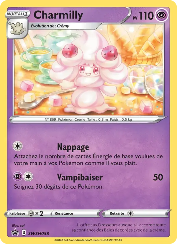 Carte Pokémon Charmilly #SWSH058 — Promos Épée et Bouclier