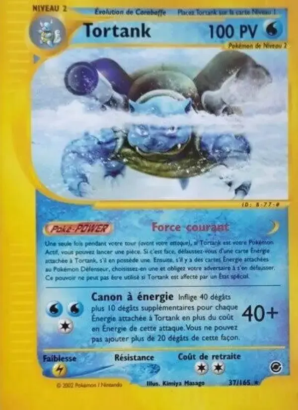 Carte Pokémon Tortank #37 — Expédition