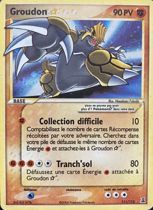 Carte Pokémon Groudon ☆ #111 — Espèces Delta