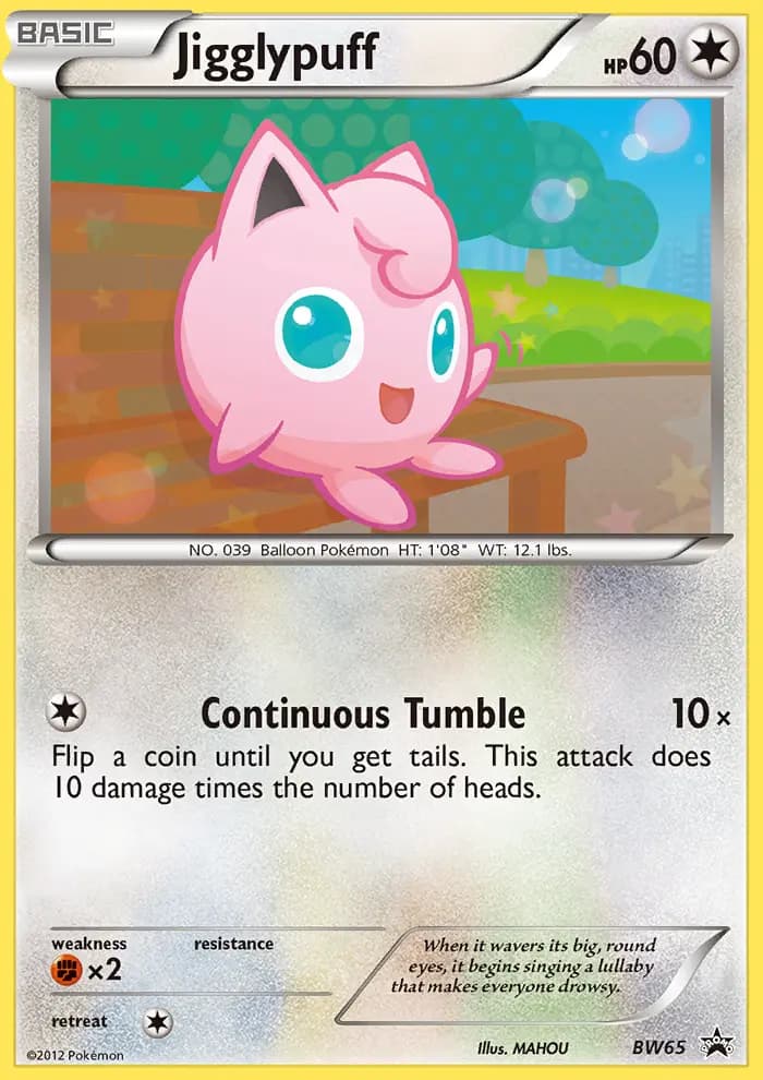 Jigglypuff #BW65 — Black & White Promos