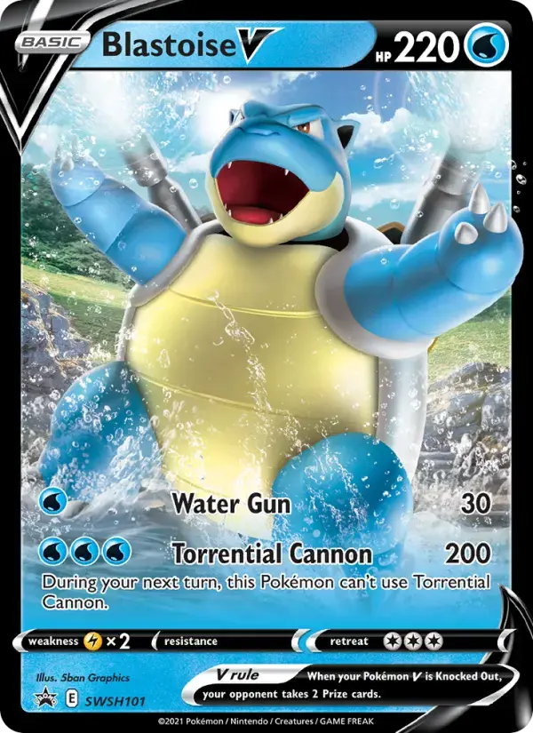 Blastoise V #SWSH101 — Sword & Shield Promos