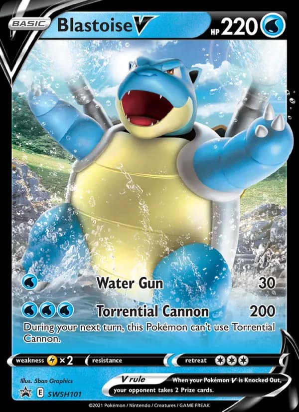 Blastoise V #SWSH101 — Sword & Shield Promos