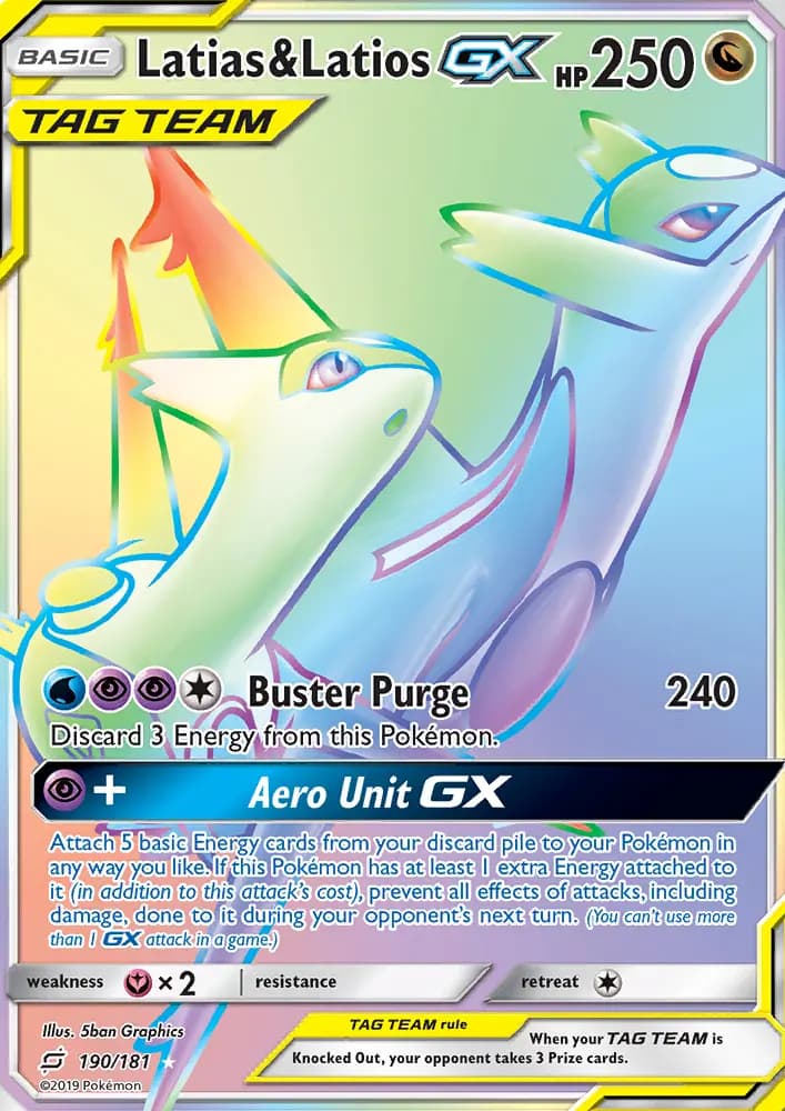 Latias & Latios GX #190 — Team Up