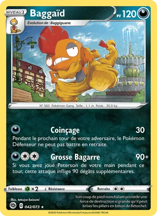 Carte Pokémon Baggaïd #42 — La Voie du Maître