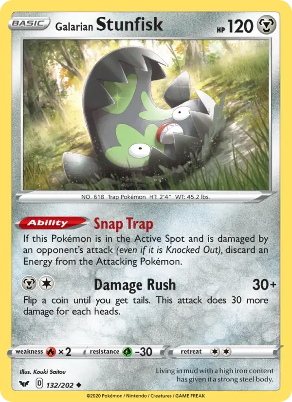 Galarian Stunfisk #132 — Sword & Shield