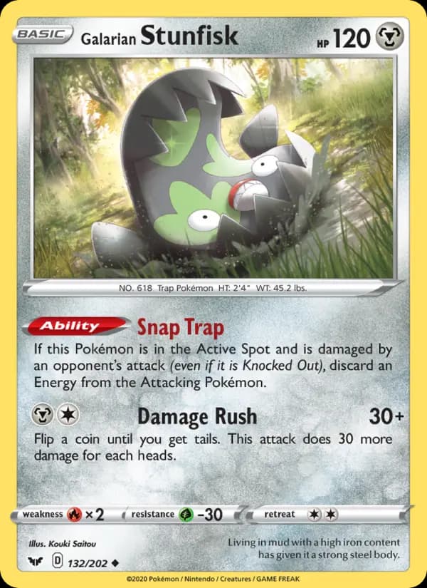 Galarian Stunfisk #132 — Sword & Shield