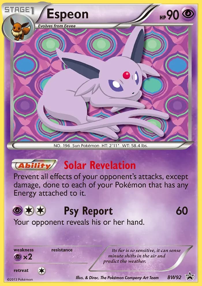 Espeon #BW92 — Black & White Promos