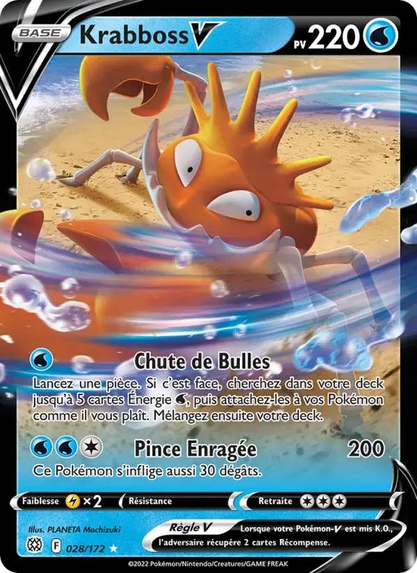 Carte Pokémon Krabboss V #028 — Stars Étincelantes