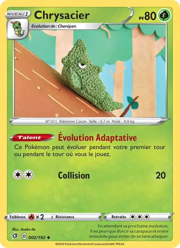 Carte Pokémon Chrysacier #2 — Clash des Rebelles