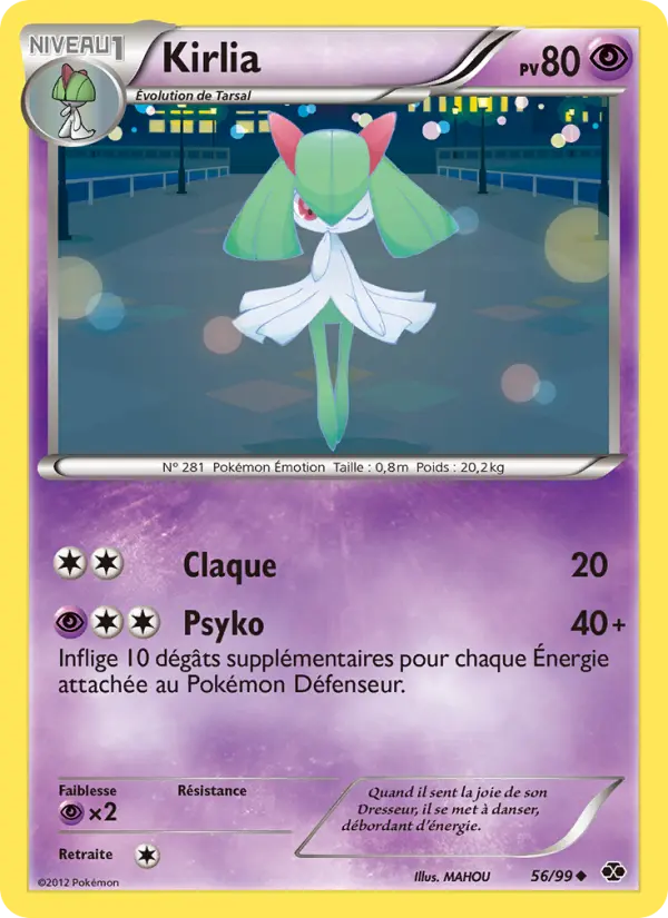 Carte Pokémon Kirlia #56 — Destinées Futures
