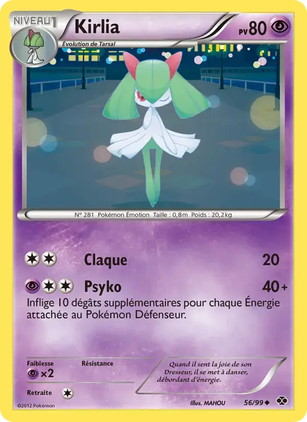 Carte Pokémon Kirlia #56 — Destinées Futures