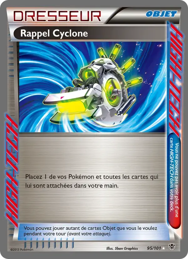 Carte Pokémon Rappel Cyclone #95 — Explosion Plasma