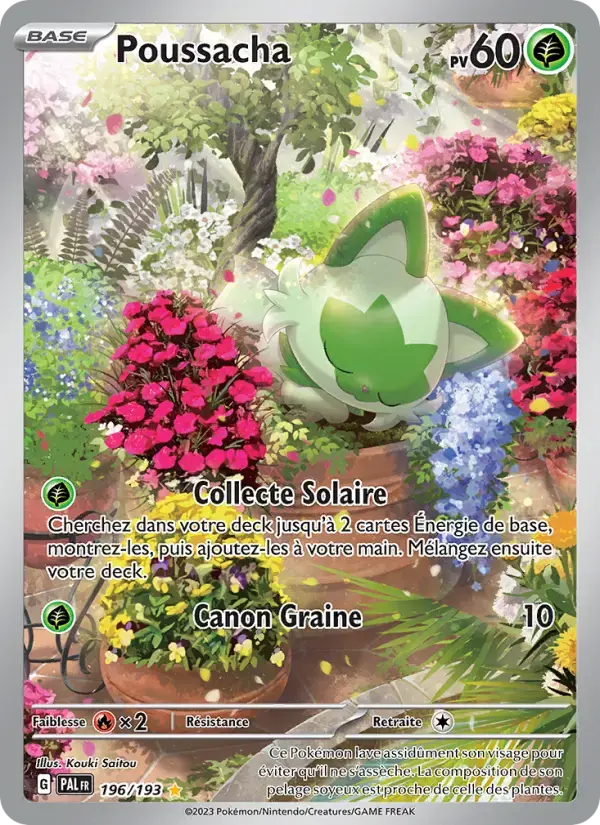 Carte Pokémon Poussacha #196 — Évolutions à Paldea