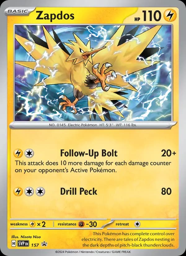 Zapdos #157 — Scarlet & Violet Promos