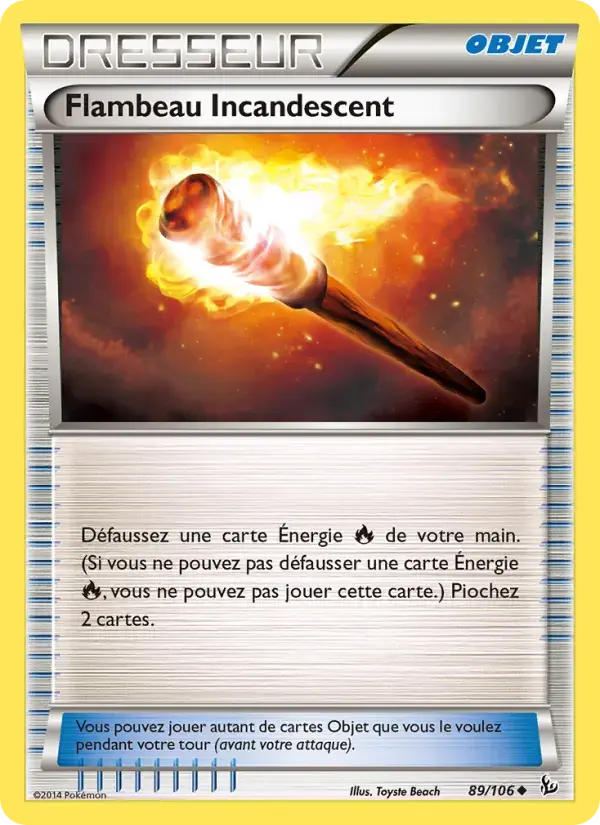 Carte Pokémon Flambeau Incandescent #89 — Étincelles