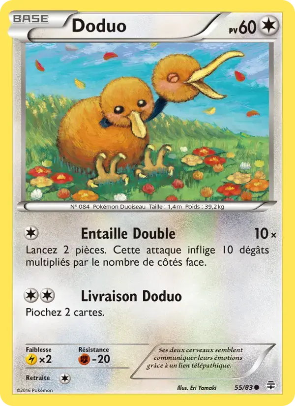 Carte Pokémon Doduo #55 — Générations
