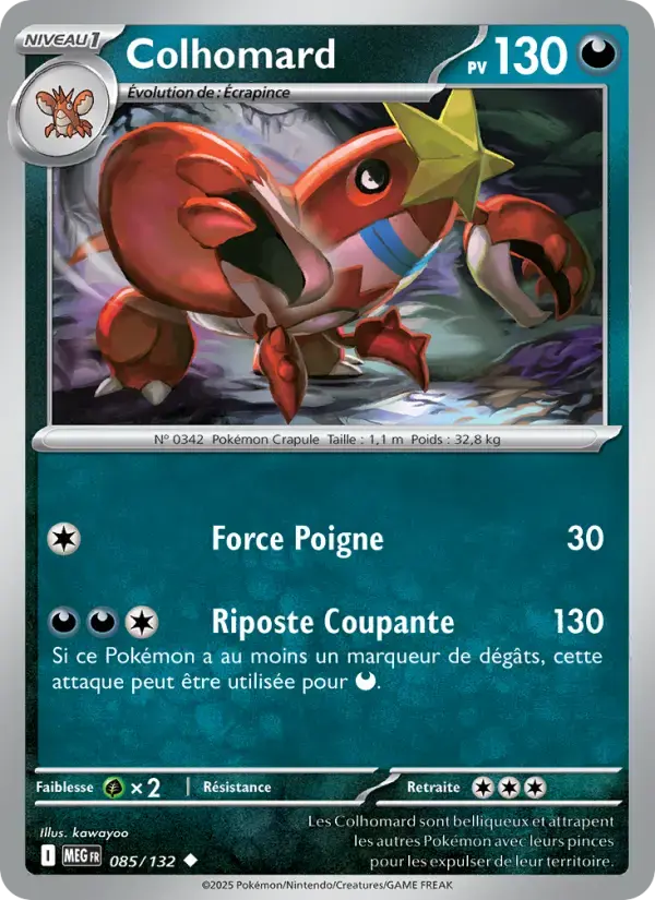 Carte Pokémon Colhomard #085 — Méga-Évolution