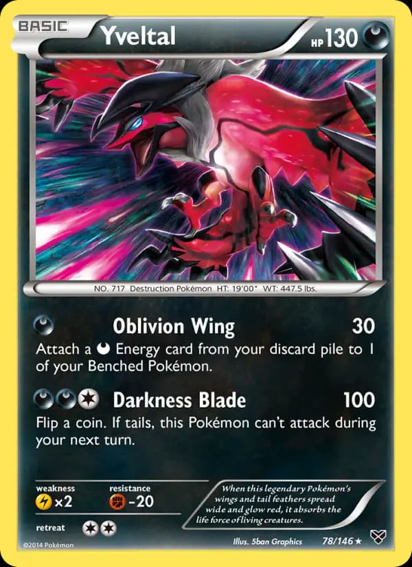 Yveltal #78 — XY