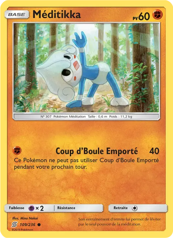 Carte Pokémon Méditikka #109 — Harmonie des Esprits