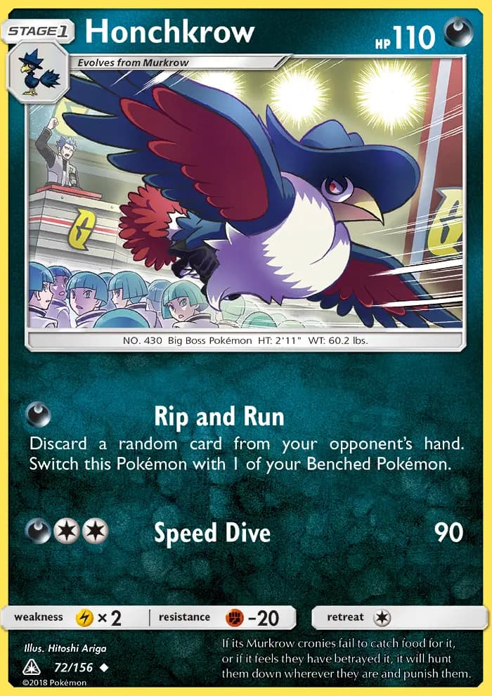 Honchkrow #72 — Ultra Prism