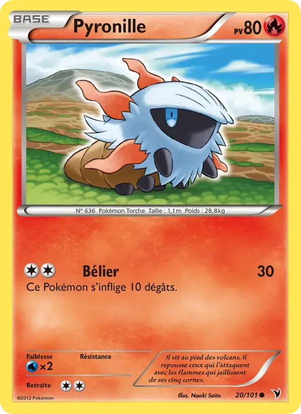 Carte Pokémon Pyronille #20 — Nobles Victoires