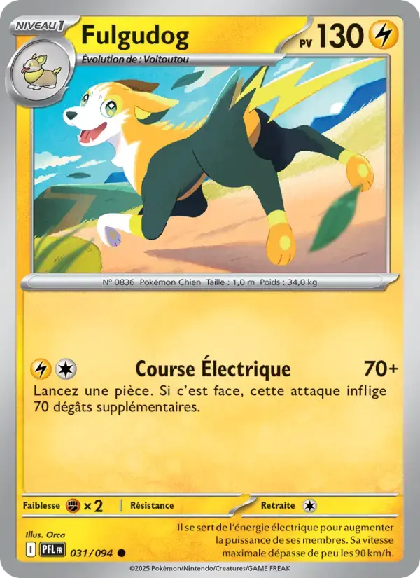 Carte Pokémon Fulgudog #031 — Flammes Fantasmagoriques