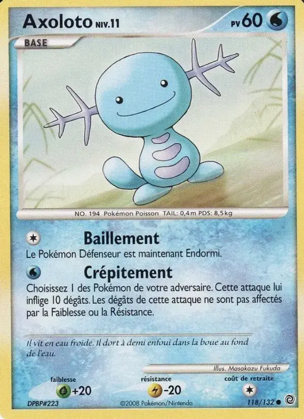Carte Pokémon Axoloto #118 — Merveilles Secrètes