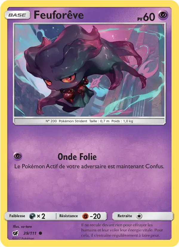 Carte Pokémon Feuforêve #39 — Invasion Carmin