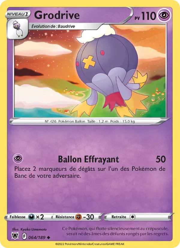 Carte Pokémon Grodrive #064 — Astres Radieux