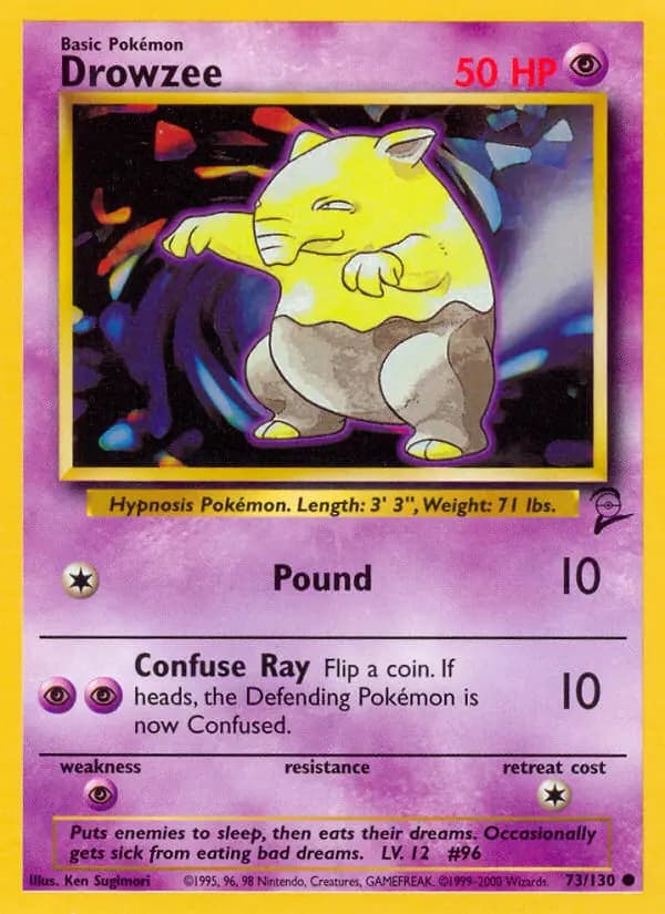 Drowzee #73 — Base Set 2