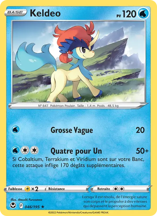 Carte Pokémon Keldeo #046 — Tempête Argentée