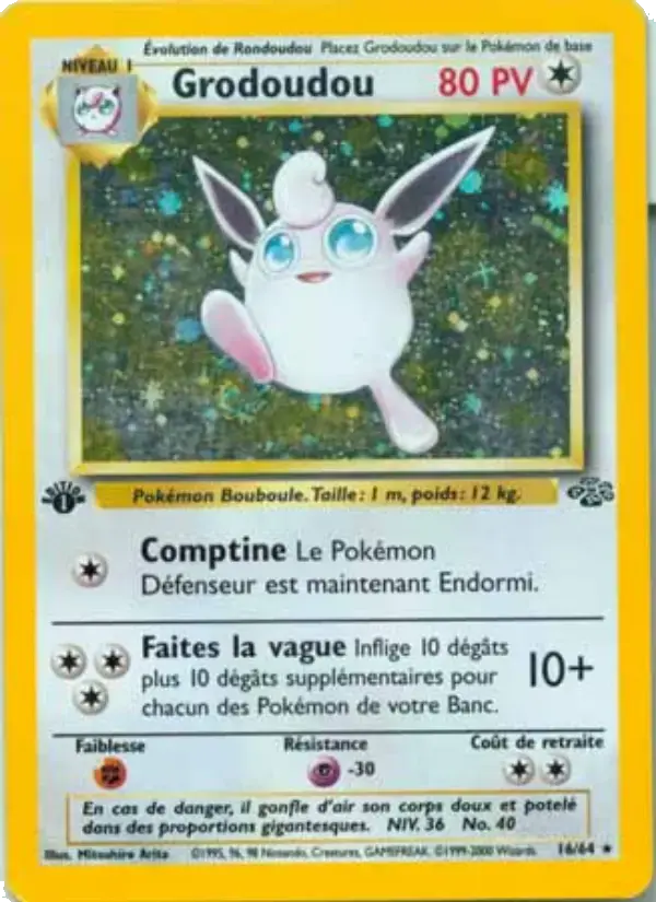 Carte Pokémon Grodoudou #16 — Jungle