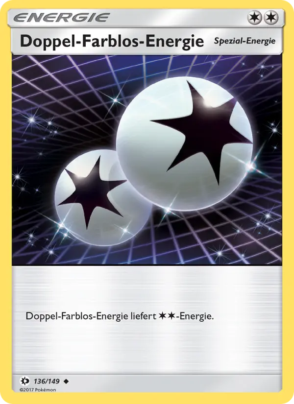 Carte Pokémon Double Énergie Incolore #136 — Soleil et Lune