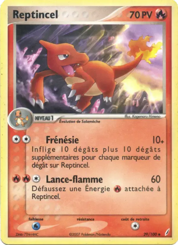 Carte Pokémon Reptincel #29 — Gardiens de Cristal