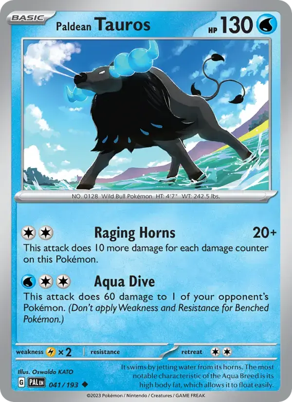 Paldean Tauros #041 — Paldea Evolved